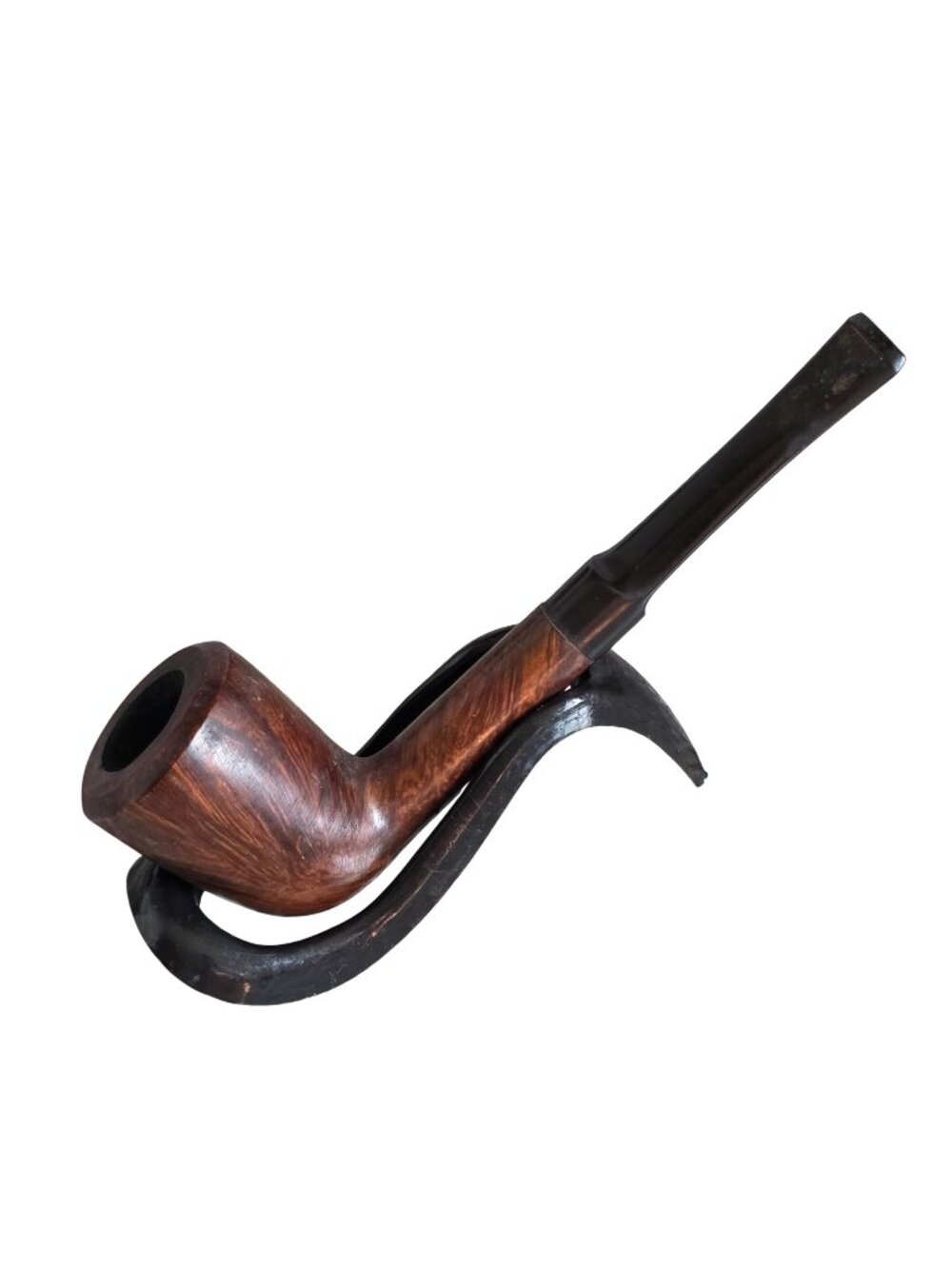 Algerian Briar Billiard Brown Tobacco Smoking Straight Stem Pipe Made in France